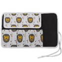 Lion Heads Pattern Design Doodle Pen Storage Case (S) View2