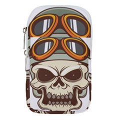 Motorcycle Helmet Skull Clip Art Cranial Skeleton Waist Pouch (small) by Mog4mog4