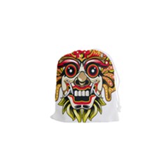 Bali Barong Mask Euclidean Vector Chiefs Face Drawstring Pouch (xs) by Mog4mog4