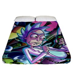 Cartoon Parody Time Travel Ultra Pattern Fitted Sheet (queen Size) by Mog4mog4