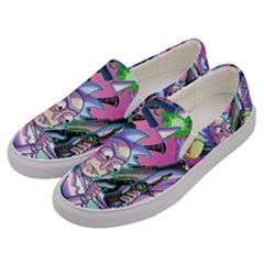 Cartoon Parody Time Travel Ultra Pattern Men s Canvas Slip Ons by Mog4mog4