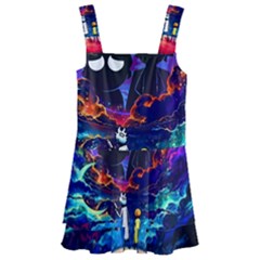 Cartoon Parody In Outer Space Kids  Layered Skirt Swimsuit by Mog4mog4