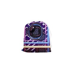 Abstract Sphere Room 3d Design Shape Circle Drawstring Pouch (xs) by Mog4mog4