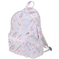 Weather Umbrella Rain Cloud Seamless Doodle Pattern The Plain Backpack by Bakwanart