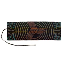 Black And Green Area Rug Neon Genesis Evangelion Computer Communication Roll Up Canvas Pencil Holder (m) by Bakwanart
