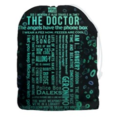 Tardis Doctor Who Technology Number Communication Drawstring Pouch (3xl) by Bakwanart