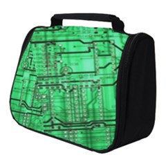 Green Circuit Board Computer Full Print Travel Pouch (small) by Bakwanart