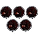 Red Computer Circuit Board Mini Round Pill Box (Pack of 5) View1