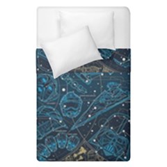 Position Of The Constellations Illustration Star Blue Duvet Cover Double Side (single Size) by Bakwanart