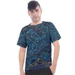 Position Of The Constellations Illustration Star Blue Men s Sport Top by Bakwanart