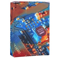 Gray Circuit Board Electronics Electronic Components Microprocessor Playing Cards Single Design (rectangle) With Custom Box by Bakwanart