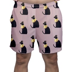 Cat Egyptian Ancient Statue Egypt Culture Animals Men s Shorts by 99art