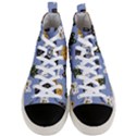 Cat Cat Background Animals Little Cat Pets Kittens Men s Mid-Top Canvas Sneakers View1