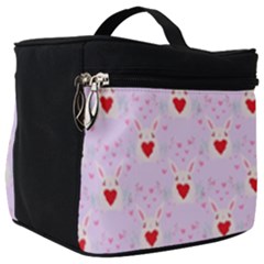 Easter Easter Bunny Hearts Seamless Tile Cute Make Up Travel Bag (big) by 99art
