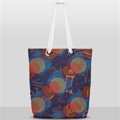 Background Graphic Beautiful Full Print Rope Handle Tote (small) by 99art