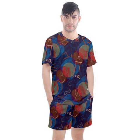 Background Graphic Beautiful Men s Mesh Tee And Shorts Set by 99art