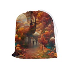 Collage Art Ai Wow Awesome Drawstring Pouch (xl) by 99art