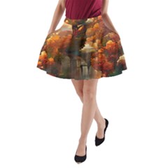Collage Art Ai Wow Awesome A-line Pocket Skirt by 99art