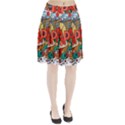 Earthquake And Tsunami Drawing Japan Illustration Pleated Skirt View1