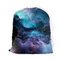 Abstract Graphics Nebula Psychedelic Space Drawstring Pouch (2XL) View1