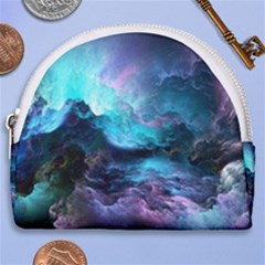 Abstract Graphics Nebula Psychedelic Space Horseshoe Style Canvas Pouch by 99art