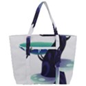 Tree-mushrooms-art-trunk-artwork Zip Up Canvas Bag View3