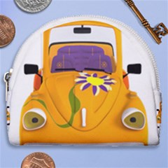 Car-transportation-cartoon-comic Horseshoe Style Canvas Pouch by 99art