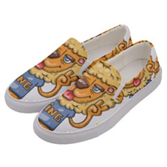 Animation-lion-animals-king-cool Men s Canvas Slip Ons by 99art