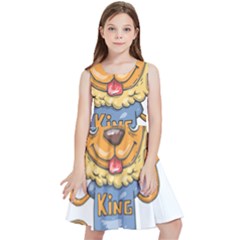 Animation-lion-animals-king-cool Kids  Skater Dress by 99art