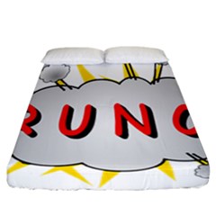 Comic-noise-paleness-explosion Fitted Sheet (california King Size) by 99art