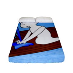 Spirit-boat-funny-comic-graphic Fitted Sheet (full/ Double Size) by 99art
