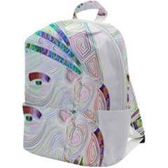 Maasai-man-people-abstract Zip Up Backpack by 99art
