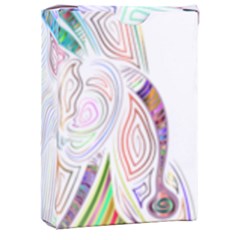 Maasai-man-people-abstract Playing Cards Single Design (rectangle) With Custom Box by 99art