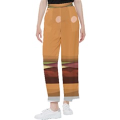 Hamburger-cheeseburger-burger-lunch Women s Pants  by 99art