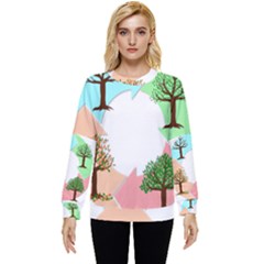 Seasons-of-the-year-year-tree Hidden Pocket Sweatshirt by 99art