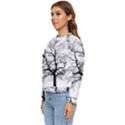 Tree-silhouette-winter-plant Women s Long Sleeve Raglan Tee View2