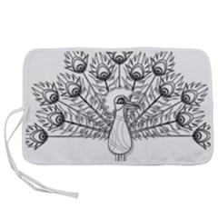 Peacock-plumage-display-bird Pen Storage Case (l) by 99art