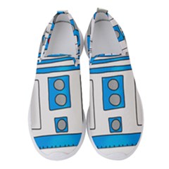 Technology-clip-art-r2d2 Women s Slip On Sneakers by 99art