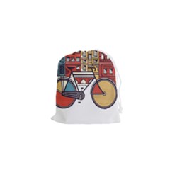 Amsterdam Graphic Design Poster Illustration Drawstring Pouch (xs) by 99art