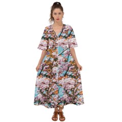 Nature Beautiful Rainbow Kimono Sleeve Boho Dress by artworkshop
