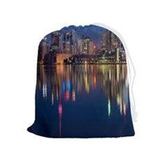 Seaside River Drawstring Pouch (xl) by artworkshop
