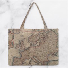 Old Vintage Classic Map Of Europe Zipper Medium Tote Bag by B30l