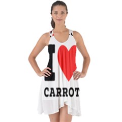 I Love Carrots  Show Some Back Chiffon Dress by ilovewhateva