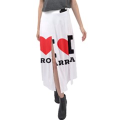 I Love Carrots  Velour Split Maxi Skirt by ilovewhateva