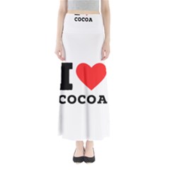 I Love Cocoa Full Length Maxi Skirt by ilovewhateva