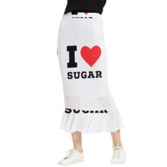I Love Sugar  Maxi Fishtail Chiffon Skirt by ilovewhateva