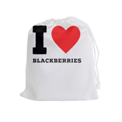 I Love Blackberries  Drawstring Pouch (xl) by ilovewhateva