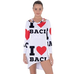 I Love Baci  Asymmetric Cut-out Shift Dress by ilovewhateva