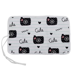 Cute Cameras Doodles Hand Drawn Pen Storage Case (s) by Cowasu