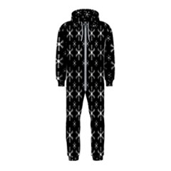 Snowflakes Background Pattern Hooded Jumpsuit (kids) by Cowasu